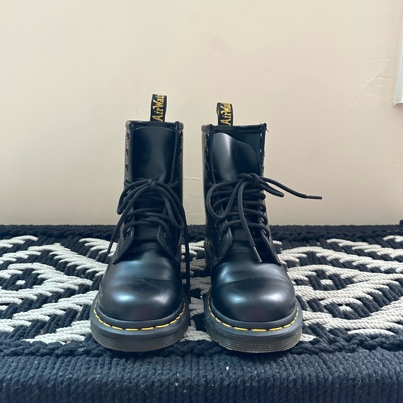 Dr. Marten Leather Combat Boots - Picture 2 of 5